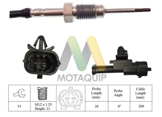 MOTAQUIP Érzékelő, kipufogógáz-hőmérséklet LVET247