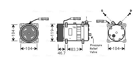 AVA QUALITY COOLING kompresszor, klíma MNAK048