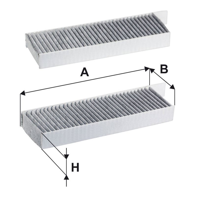 Cabinefilter met actieve kool past: DS DS 3 / DS 3  CITROEN C4 III, C4 X  OPEL CORSA F, MOKKA  PEUGEOT 2008 II, 208 II 1.2-Electric 05.19-