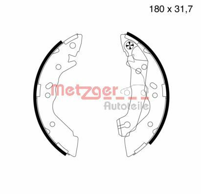 METZGER fékpofakészlet MG 575