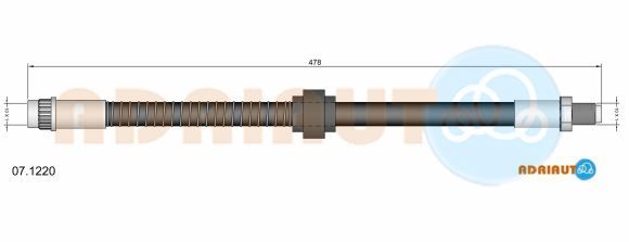 Гальмівний шланг, Adriauto 07.1220