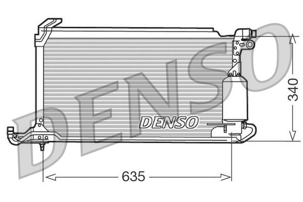 DENSO kondenzátor, klíma DCN32009