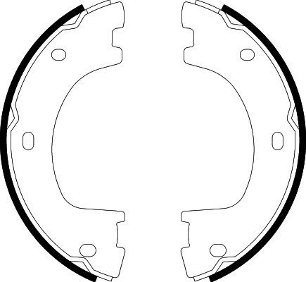 Комплект гальмівних колодок, стоянкове гальмо, Hella Pagid 8DA355050-071