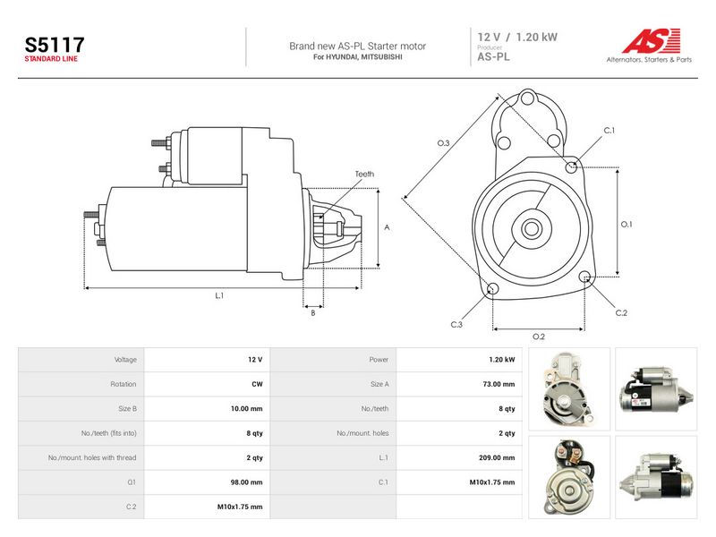 Starter, AS-PL S5117