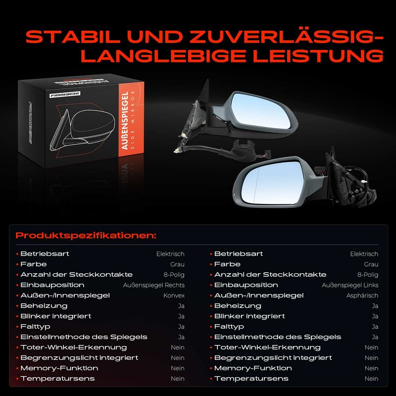 Frankberg 5481FB0069261 Exterior Mirror