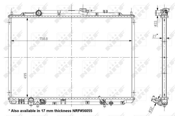 NRF 56053 Radiator, engine cooling