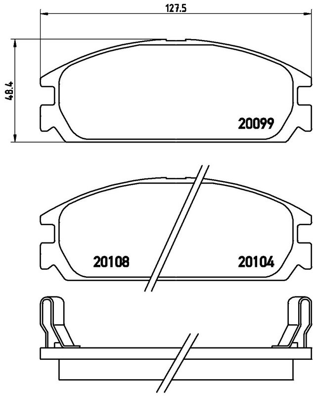 BREMBO P28010 Brake Pad Set, disc brake