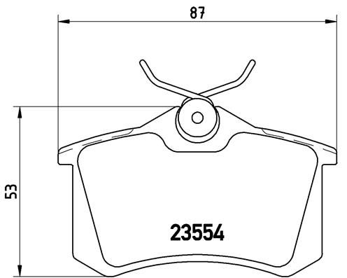 P68024 Гальмівні колодки задній A4/A6/C3/C4/Golf/Passat 1.2 -2.7 88- 15 mm (TRW)