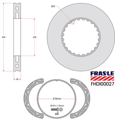 Brzdový kotouč FHDI00027