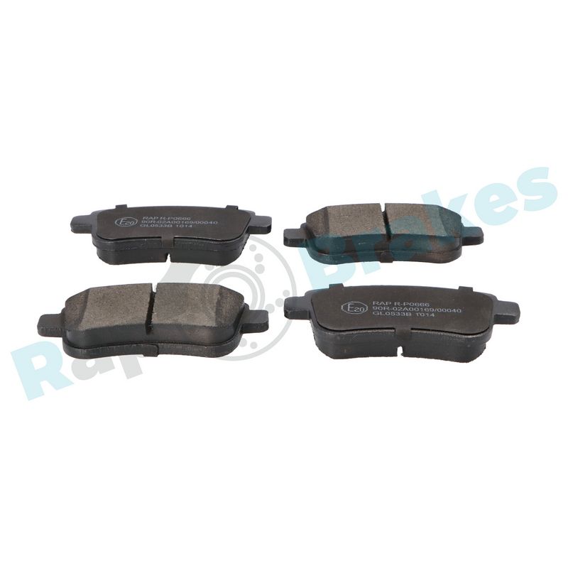 RAP BRAKES R-P0666 Brake Pad Set, disc brake