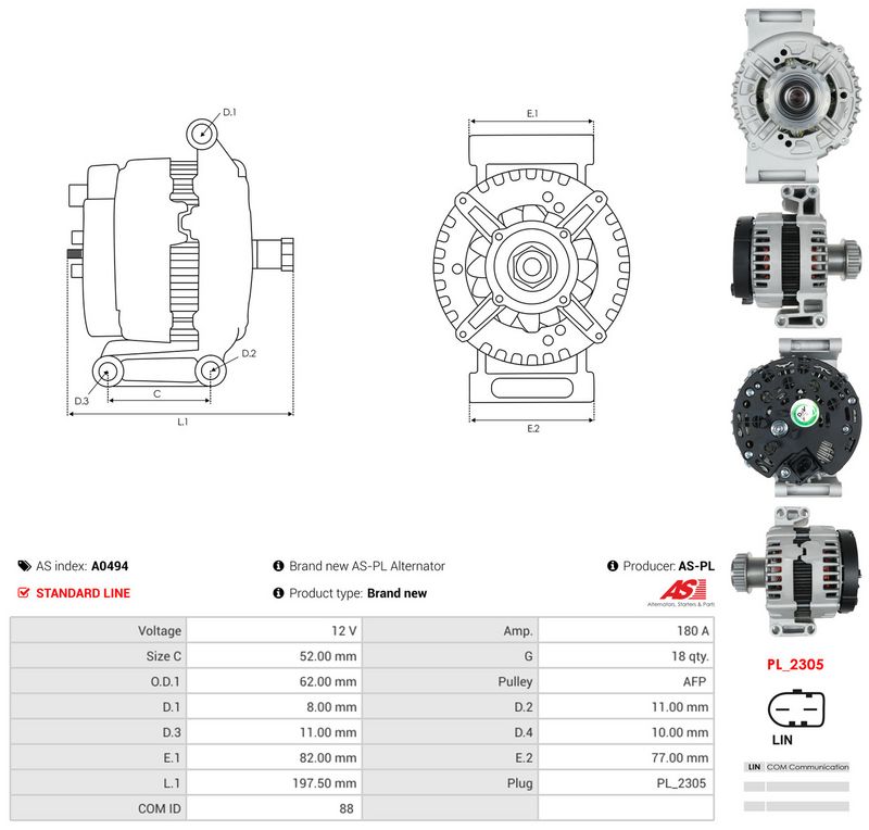 Generaator, AS-PL A0494