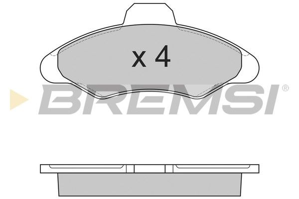 Гальмівні колодки пер. Ford Escort/Fiesta 90-02