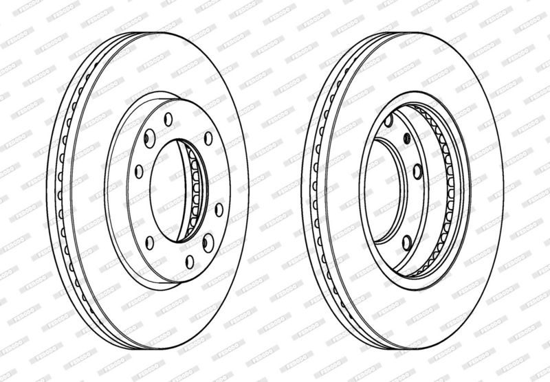 FERODO Disque de frein DDF2111C