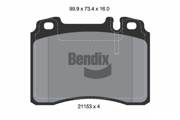 BENDIX Braking fékbetétkészlet, tárcsafék BPD1754