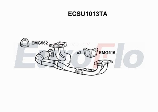 Коллектор выпускной 44620AA540 Subaru