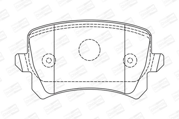 CHAMPION Volkswagen гальмівні колодки задній AUDI A3 03-Golf V, Caddy,TouranSkoda Octavia