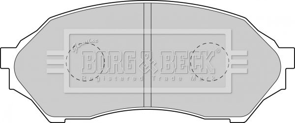 BORG & BECK fékbetétkészlet, tárcsafék BBP1663