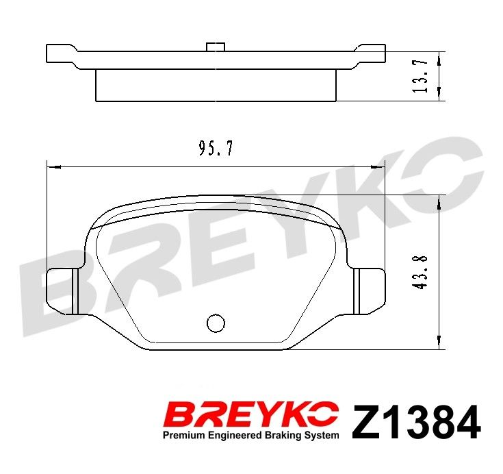 DAVID VASCO Z1384 Brake Pad Set, disc brake