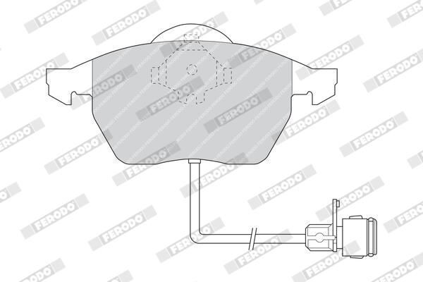 FERODO FDB590 Brake Pad Set, disc brake