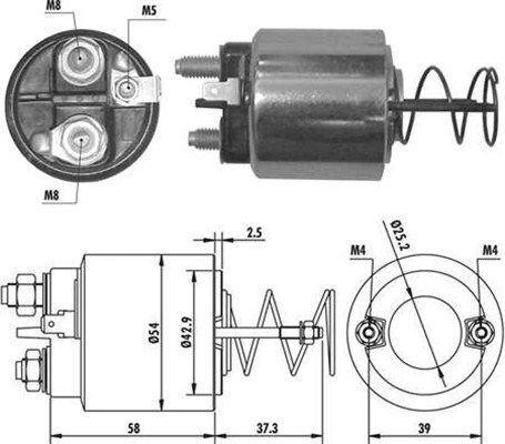 Product Ievilcējrelejs, Starteris MAGNETI MARELLI 940113050371 Image