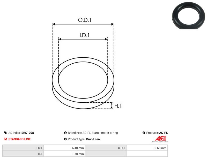 AS-PL SRS1008 Repair Set, alternator