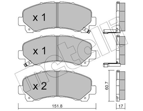 Plaquettes+de+frein+à+disque METELLI 22-0902-0