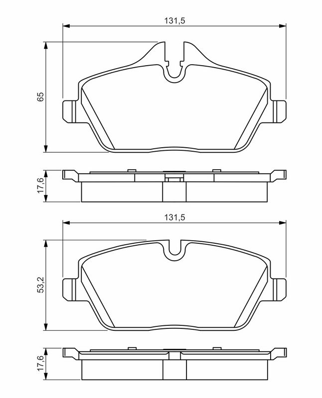 0986495251 BOSCH Гальмівні колодки - Фото 9