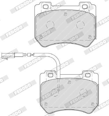 FERODO FDB4206 Brake Pad Set, disc brake