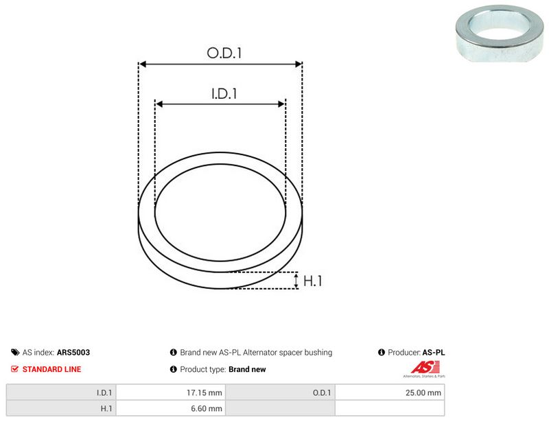 AS-PL ARS5003 Repair Set, alternator