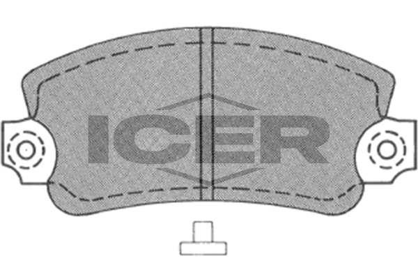 ICER 180099 - Brake Pad Set, disc brake