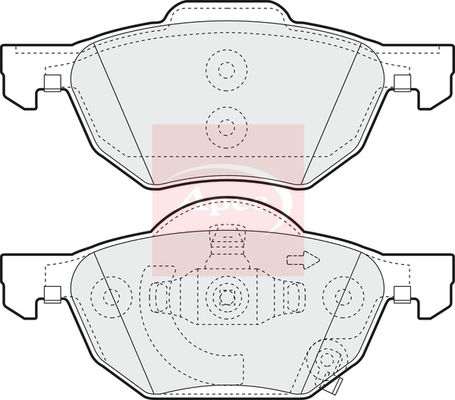 APEC Brake Pad Set, disc brake PAD1394