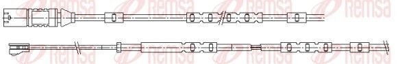 Конт. попер. сигналу, знос гальм. накл., Remsa 001161