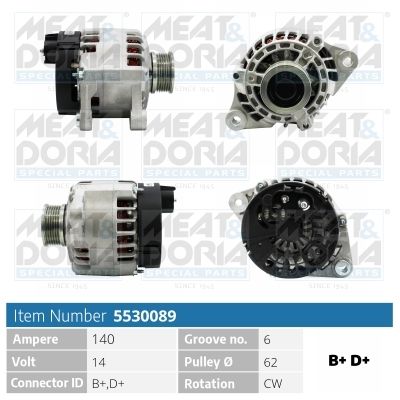 MEAT & DORIA Dynamo / Alternator 5530089