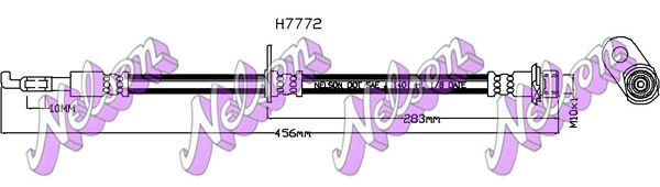 KAWE fékcső H7772