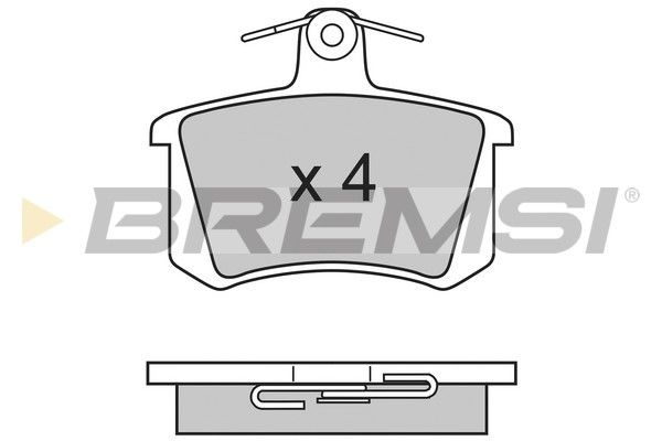 тормозные колодки зад. Audi 80/100/A4/A6 -97