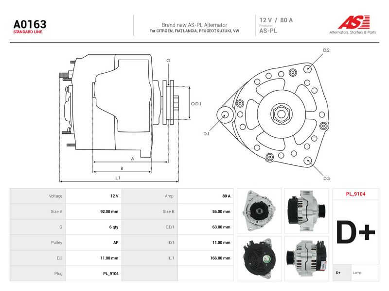 Generaator, AS-PL A0163