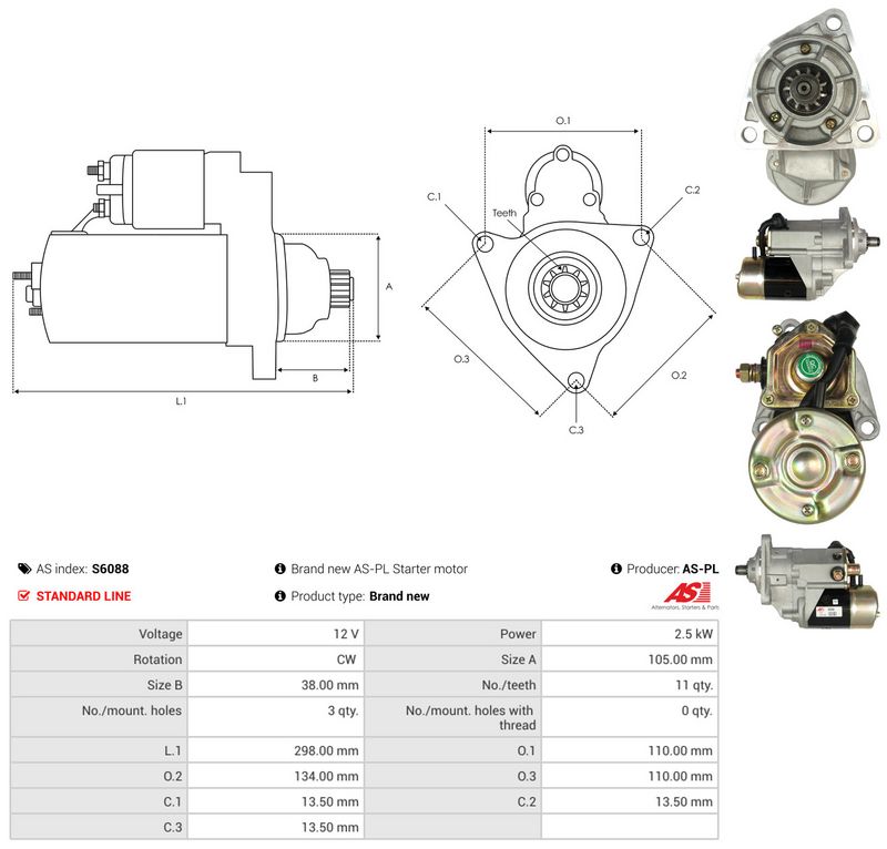 AS-PL S6088 Starter