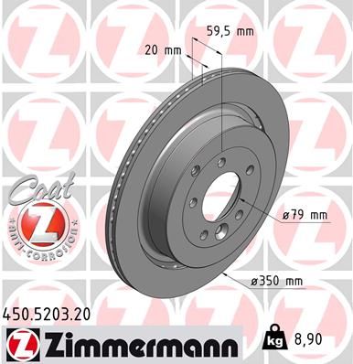 Гальмівний диск, Zimmermann 450.5203.20