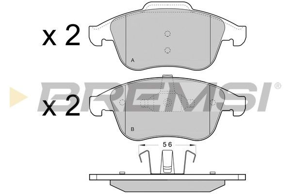 Тормозные колодки пер. Scenic/Megane 09-16/Clio 13-21 (ATE) (155,3x63x18)