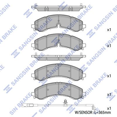 Bremsbelagsatz, Scheibenbremse