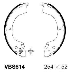 MOTAQUIP fékpofakészlet VBS614