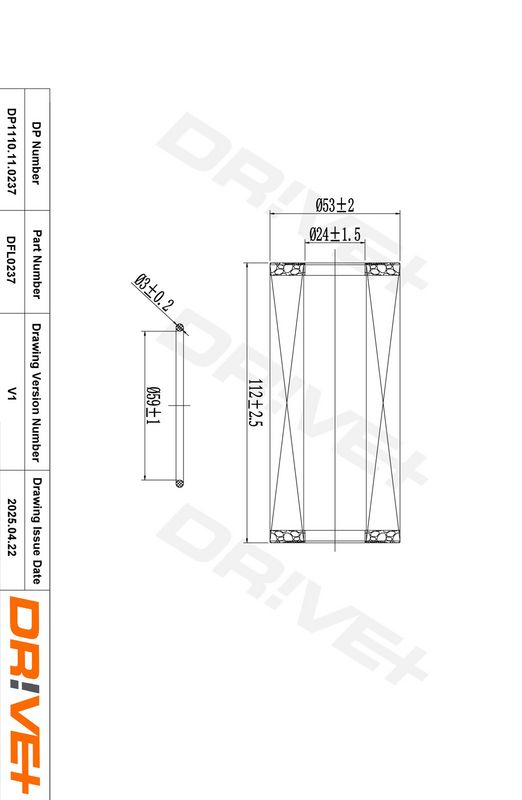 Filtru ulei DP1110.11.0237 Dr!ve+