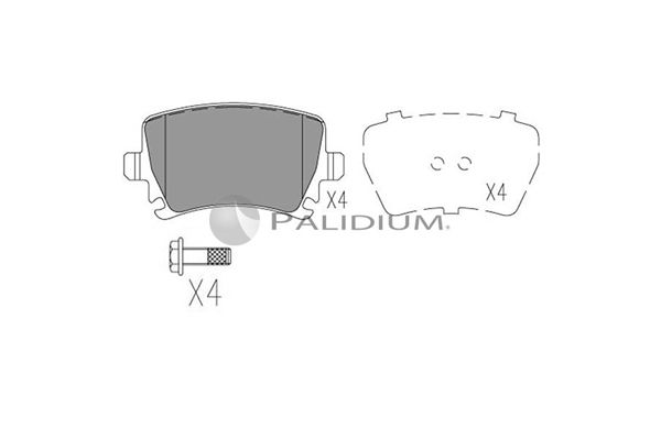 ASHUKI by Palidium fékbetétkészlet, tárcsafék P1-1006