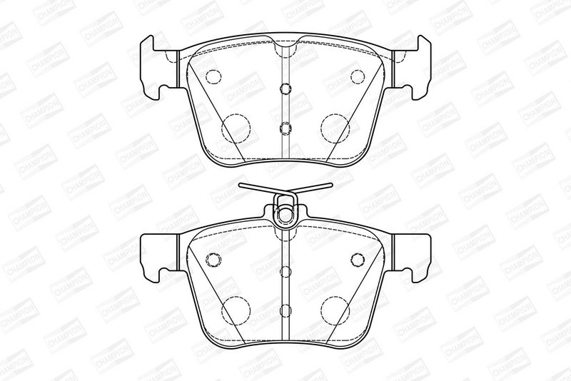 CHAMPION Plaquettes de frein à disque 573415CH