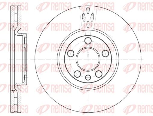Гальмівний диск, Remsa 6658.10