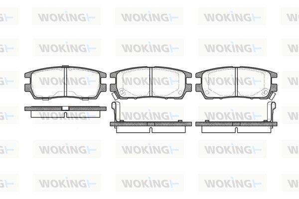 Комплект тормозных колодок на L 400, Pajero, Sigma