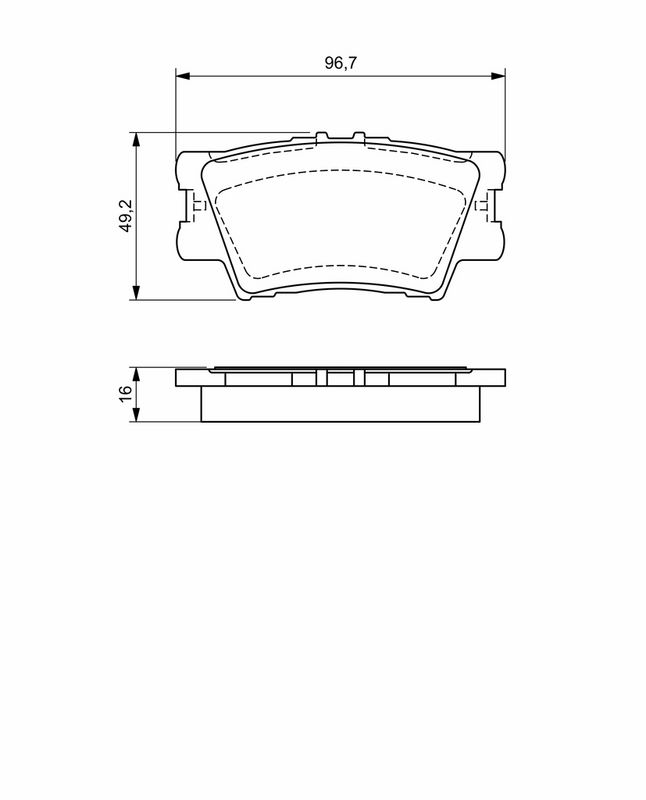 BOSCH 0986494154 Brake Pad Set, disc brake