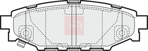 APEC Brake Pad Set, disc brake PAD1453