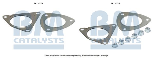 BM CATALYSTS Mounting Kit, soot/particulate filter FK11471