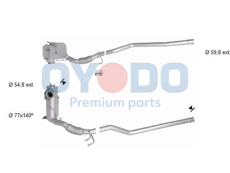 Oyodo 20N0129-OYO Soot/Particulate Filter, exhaust system